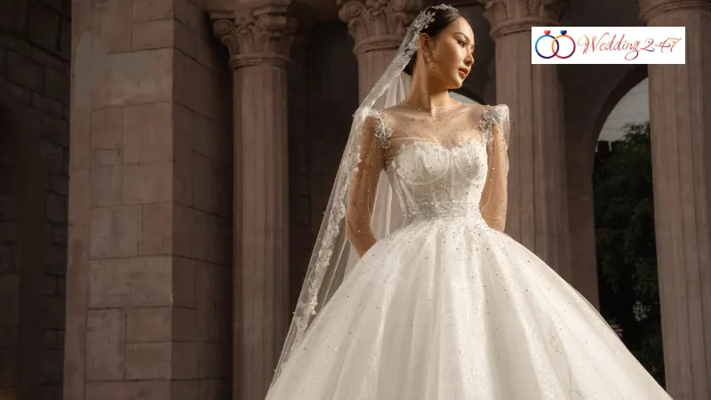 May 1 cái váy cưới cần bao nhiêu mét vải